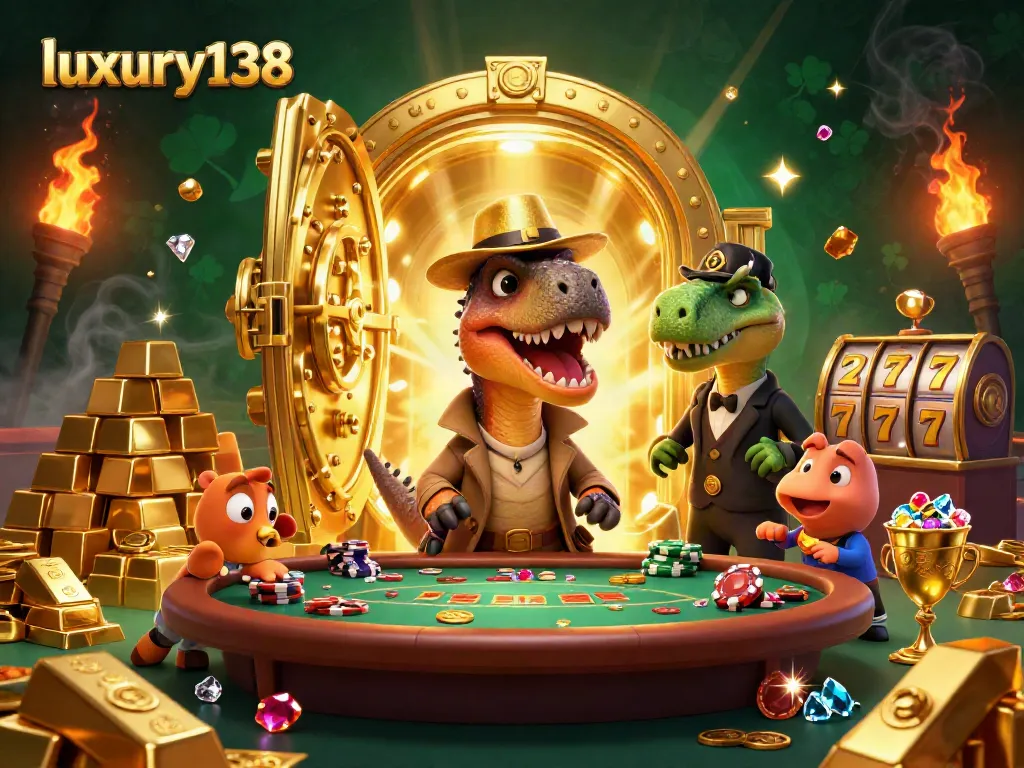Menghadirkan momen seru dari luxury138 saat velociraptor bermain blackjack, dengan suasana hingga harta karun melimpah.