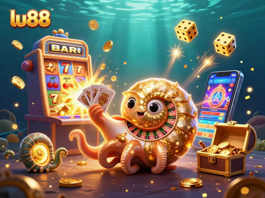 Experience excitement at lu88 with a golden nautilus roulette, bursting jackpots, and vibrant game elements!