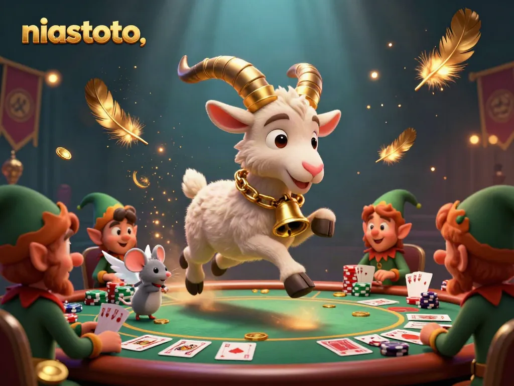 Engage with niastoto's exciting casino scene featuring animated characters in thrilling action.