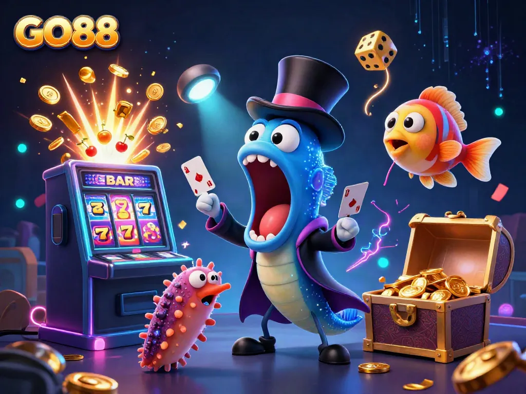 Experience the excitement of GO88 with a captivating underwater magic show featuring unique sea creatures.