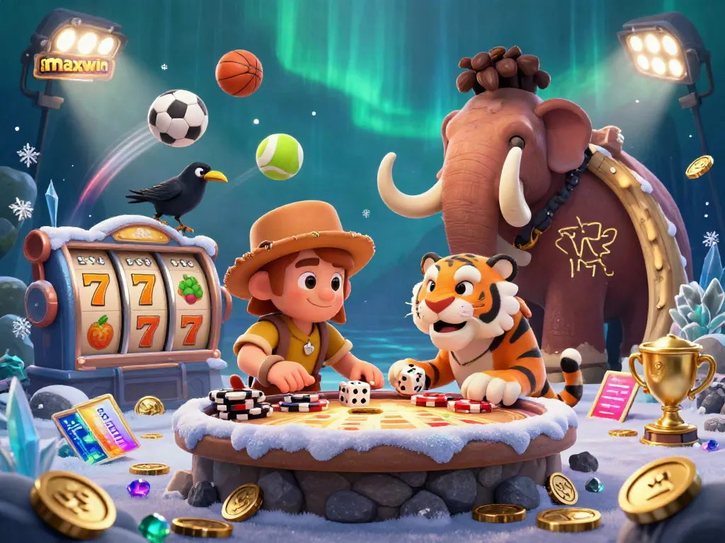 Engage in thrilling gameplay with slot maxwin at a vibrant casino where gold coins and lucky symbols collide.
