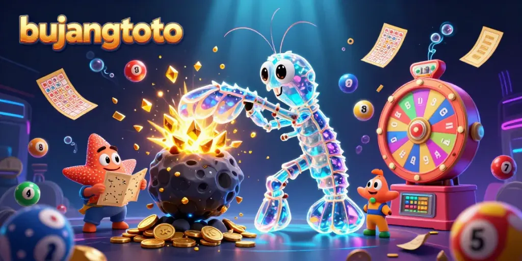 Experience the excitement of bujangtoto with a vibrant illustration of a dynamic casino scene.