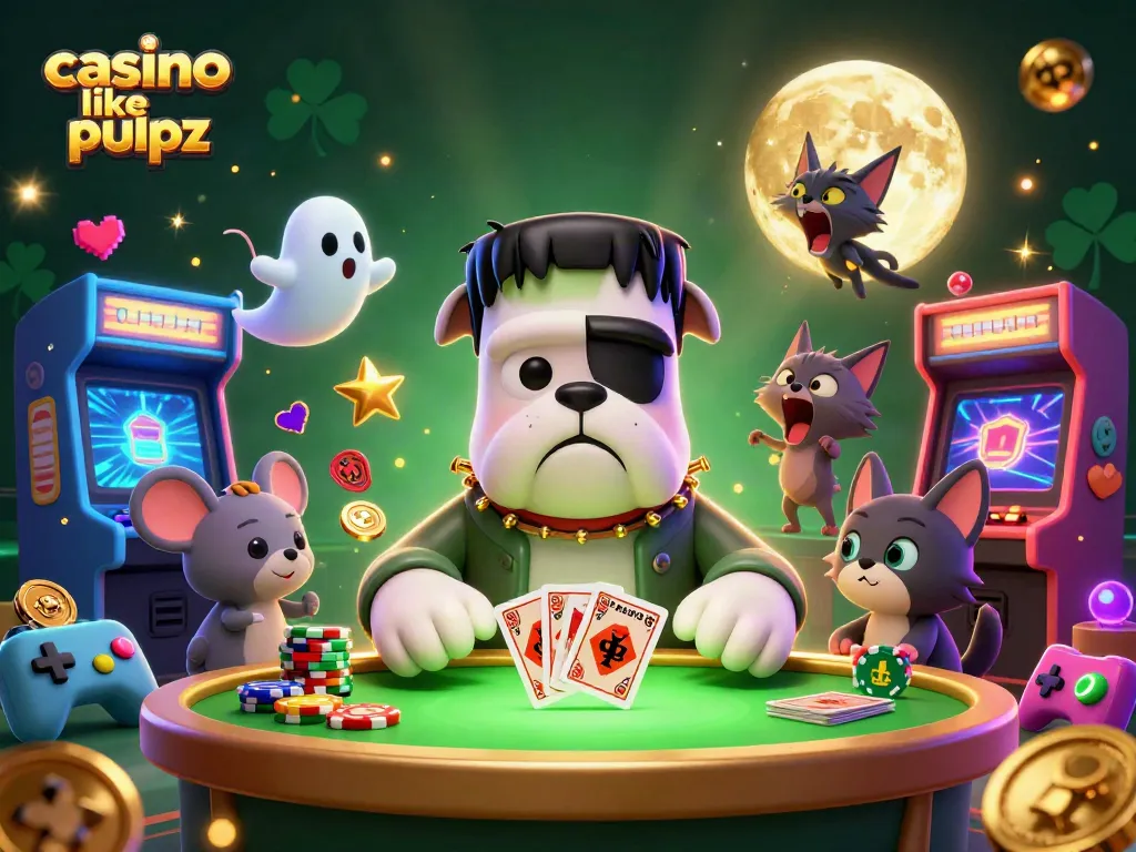 Engage in gaming at a casino like pulsz featuring colorful characters and vibrant 3D elements.