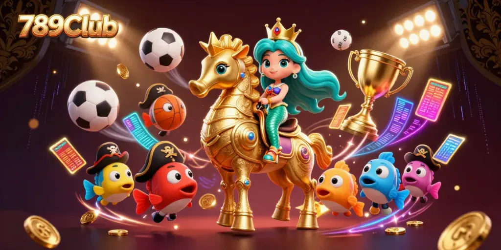 Experience thrilling games with 789Club, featuring exciting characters and rich casino elements.