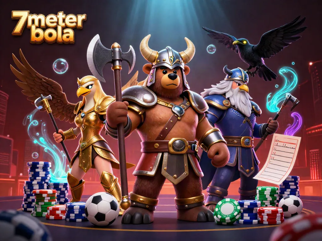 Place your bets with 7meter bola in this vibrant sports betting scene surrounded by action