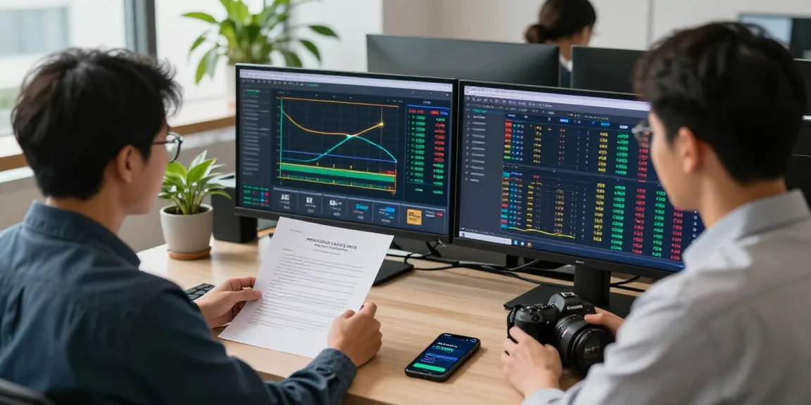 Proactive 먹튀검증 verification process in a modern office with data analysis and safety checks.