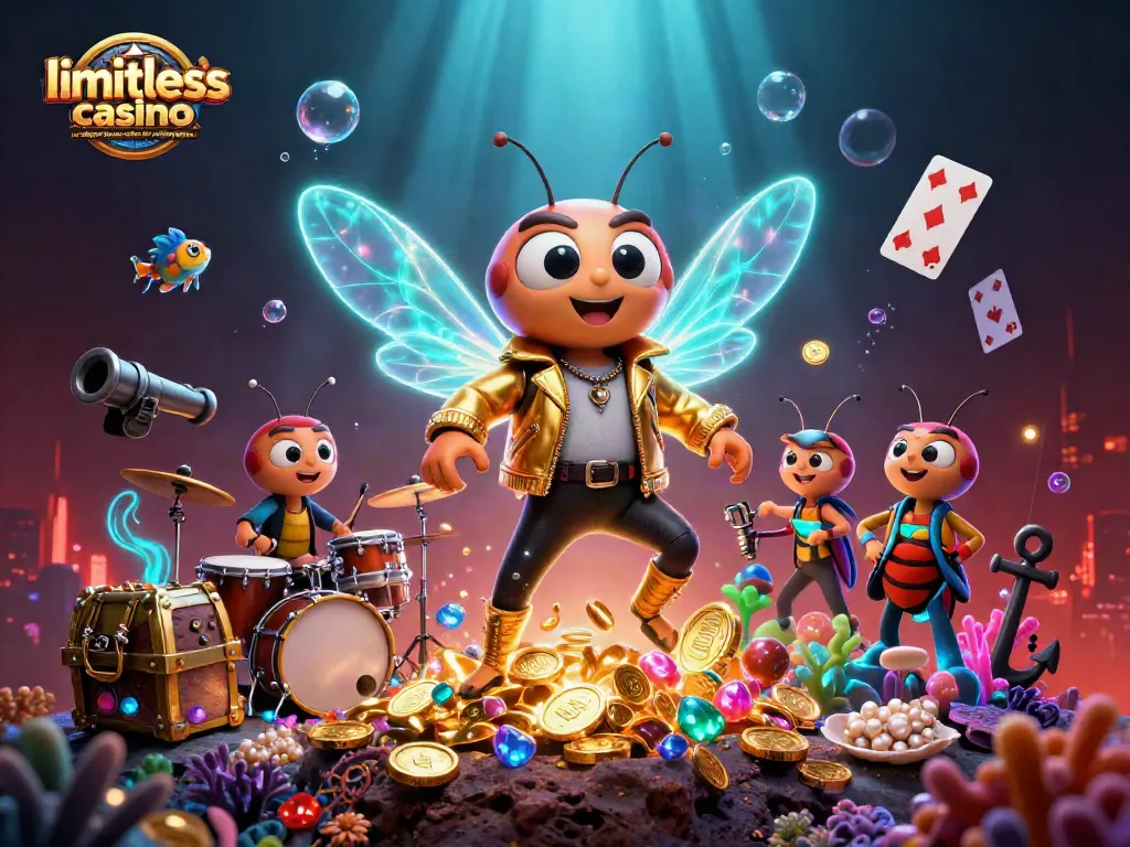 Engage with limitless casino no deposit bonus codes for existing players amidst a vibrant 3D casino scene.