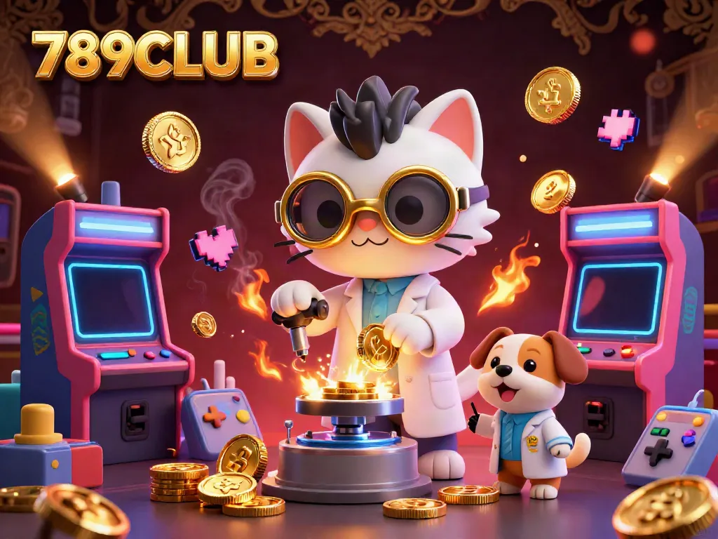 Join the fun at 789CLUB, where mad scientists and colorful games create a vibrant casino experience.