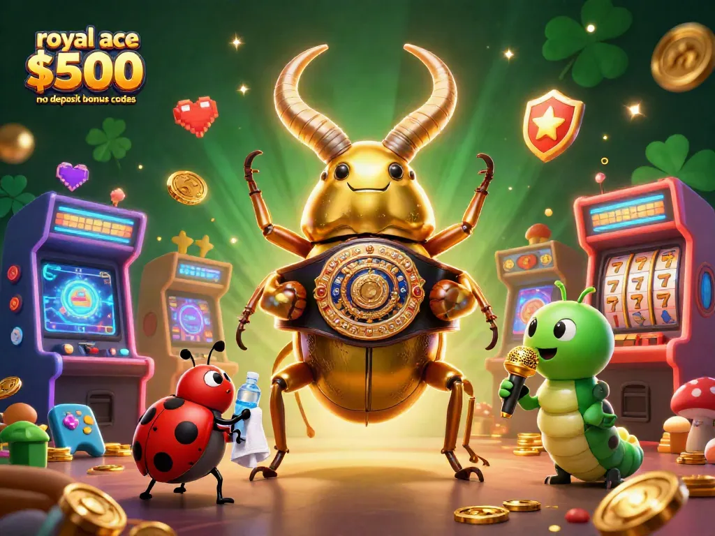 Engage with royal ace $500 no deposit bonus codes through vibrant casino-themed 3D illustration.