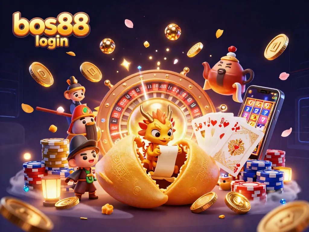 Masuk ke dunia bos88 login dengan keberuntungan dari kue keberuntungan emas dan strategi permainan yang aman.